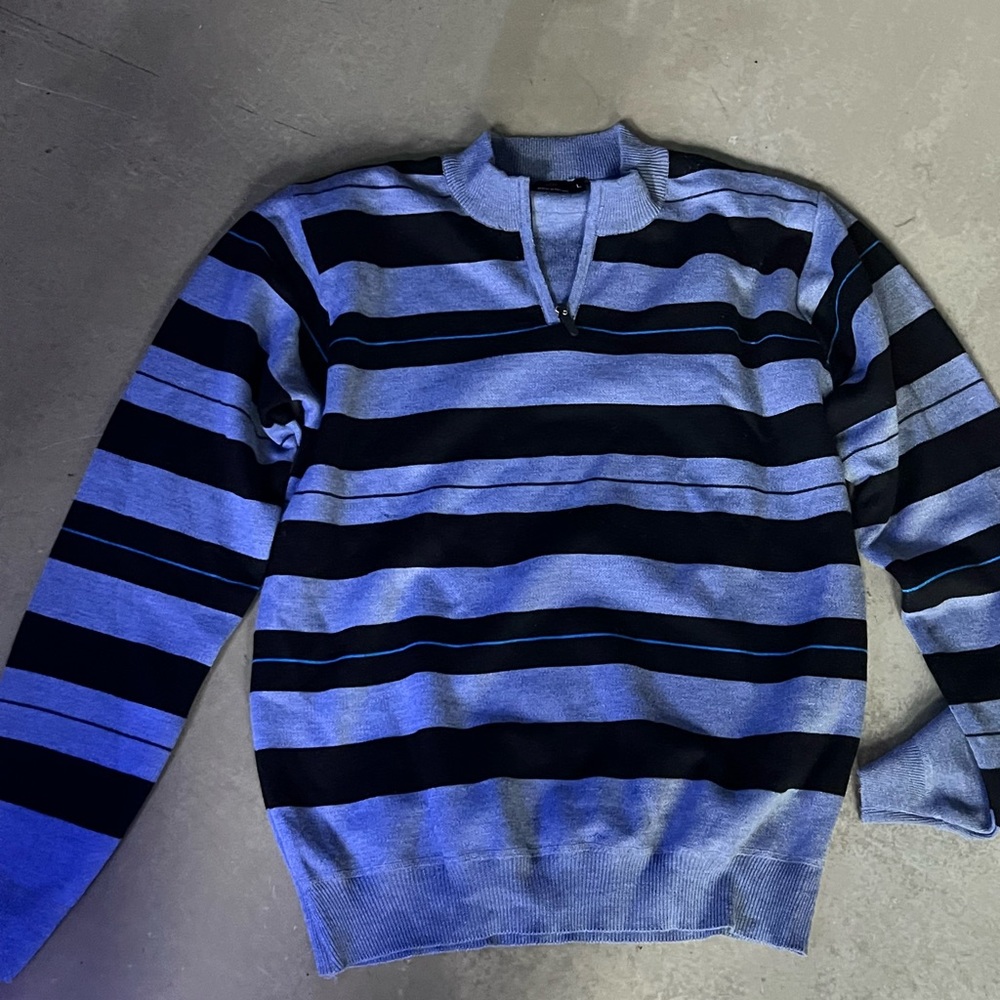 Striped Quarter Zip